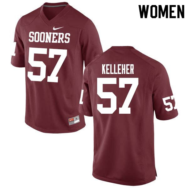 Women #51 Kasey Kelleher Oklahoma Sooners College Football Jerseys Sale-Crimson